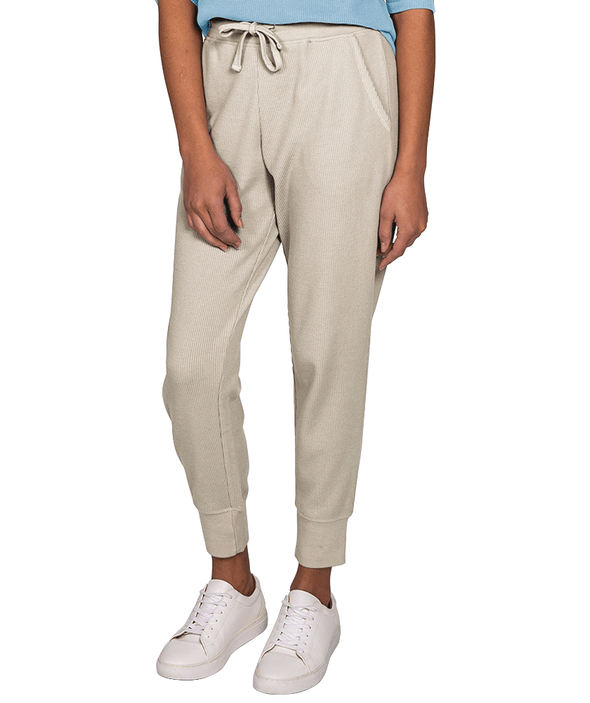 Oatmeal Waffle Knit Joggers