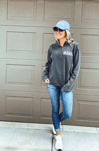 Pepper Mama Quarter Zip Sweatshirt