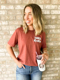 Thankful Mama Unisex Crew Neck Tee