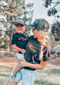 Hey there Pumpkin Black Matching Set