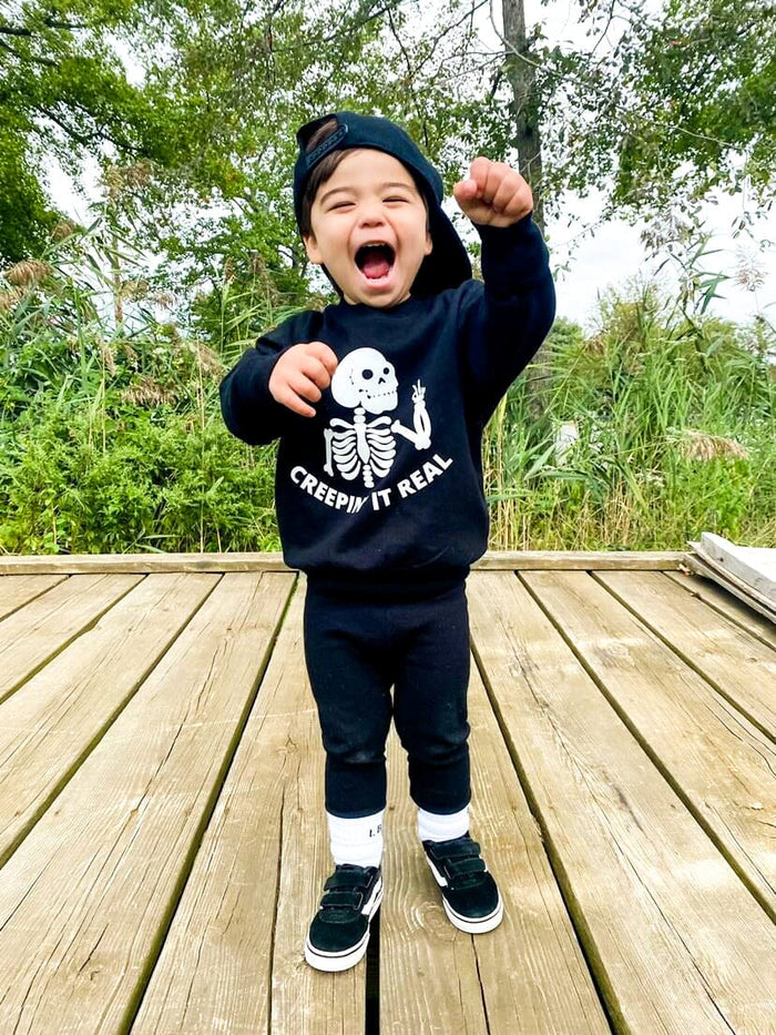 Creepin' It Real Kid Sweatshirt