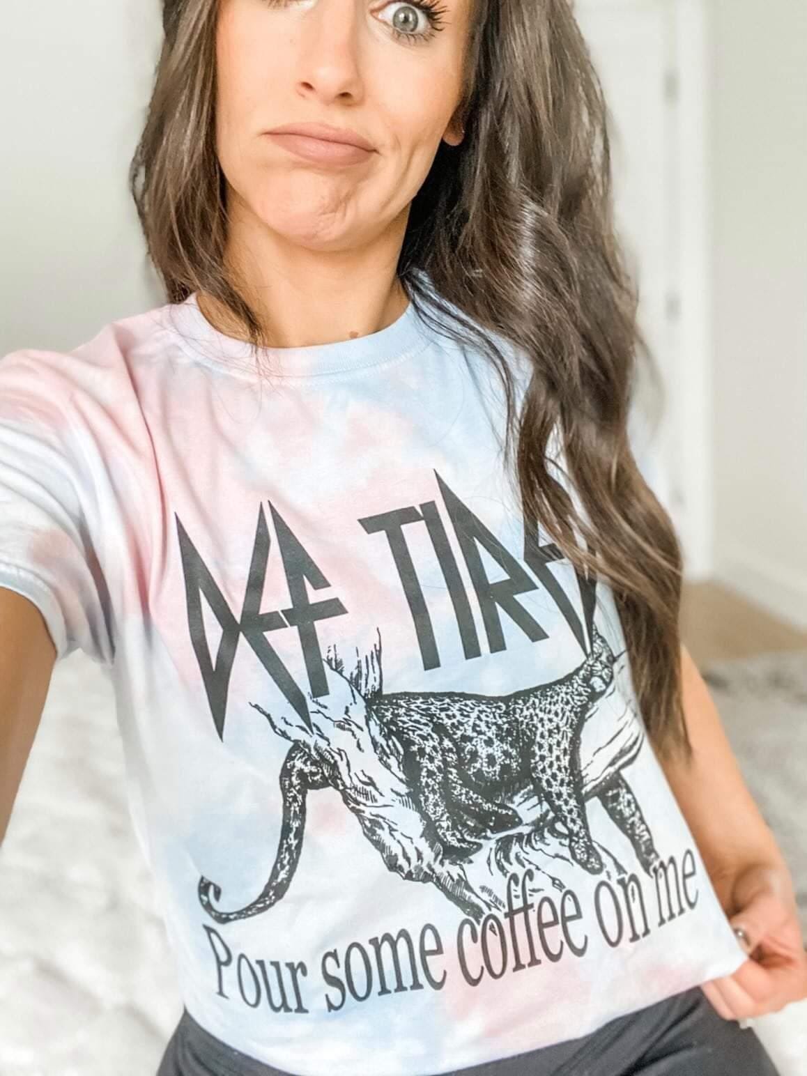DEF TIRED Tie Dye Top