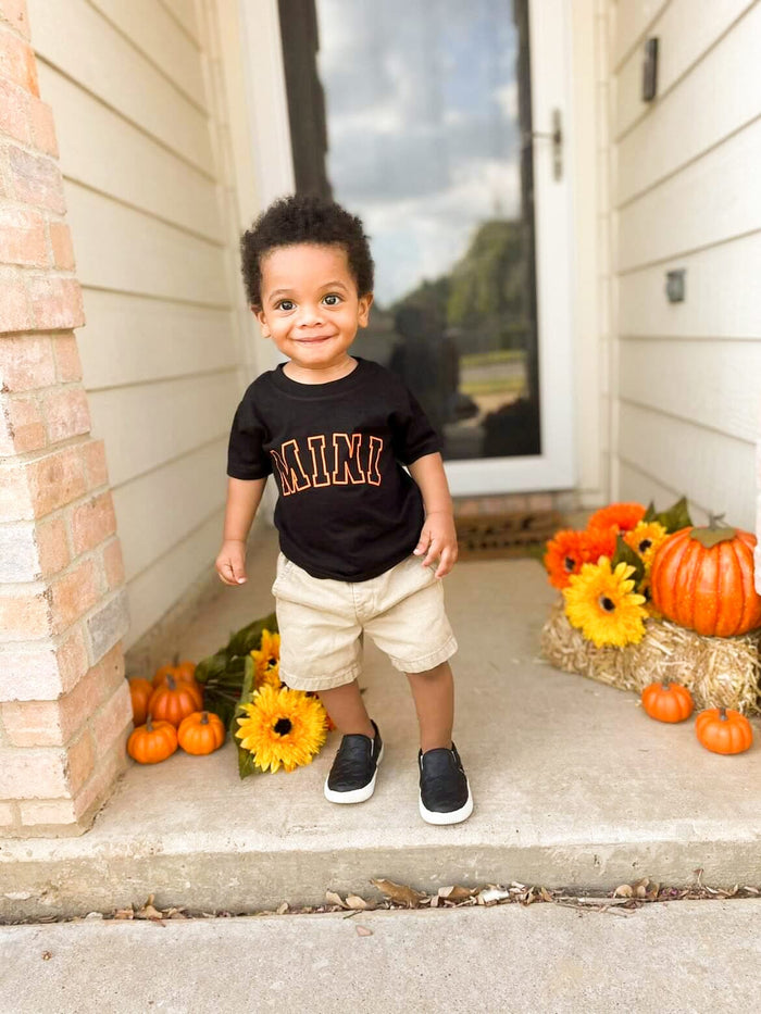 Black and Orange Mini Tee