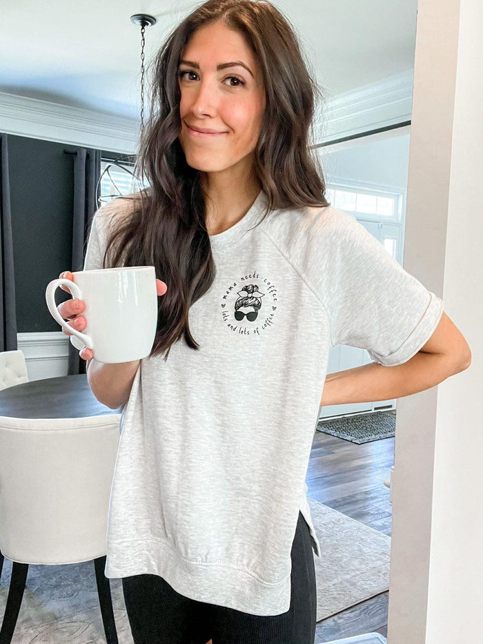 Mama Needs Lots and Lots of Coffee Sweater Tee