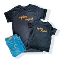 Hey there Pumpkin Black Matching Set