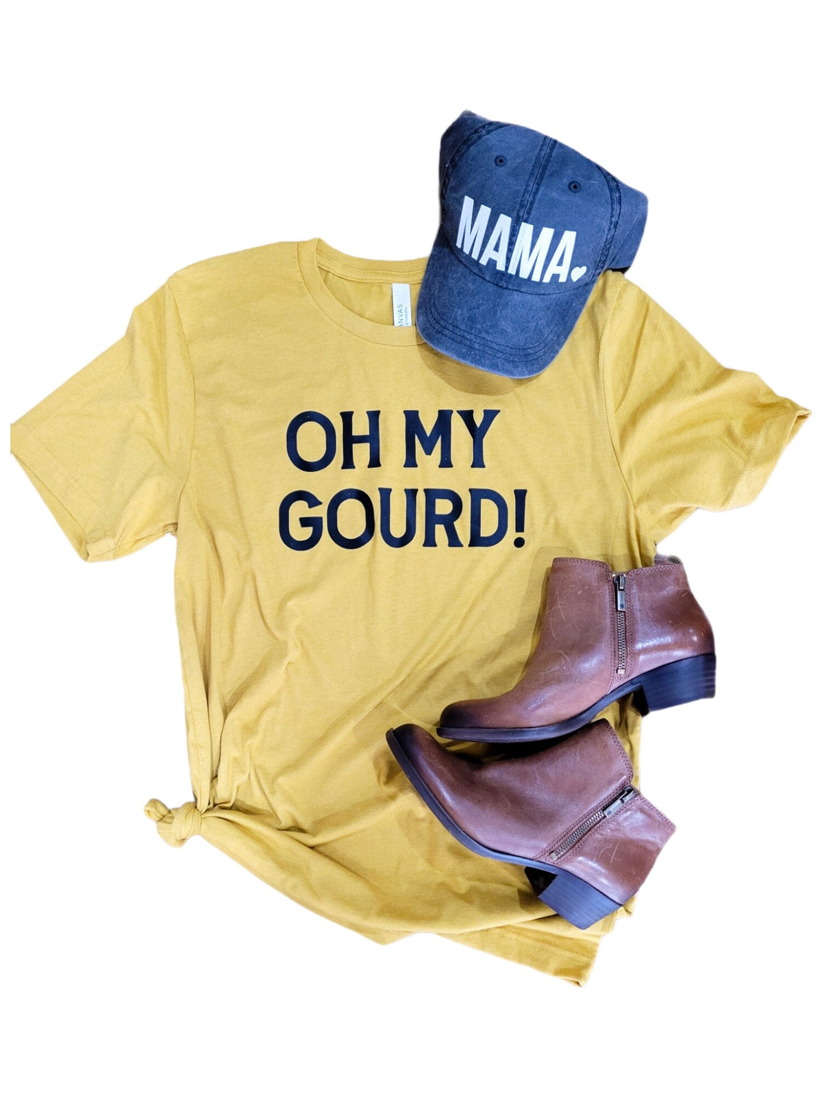 Oh My Gourd Mustard Tee