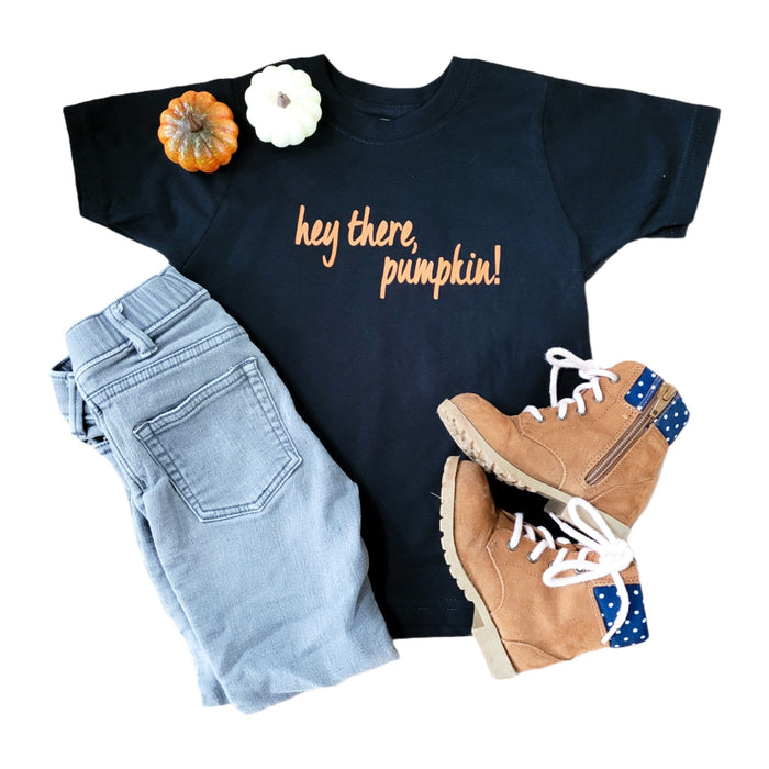 Hey There Pumpkin Child Black Shirt