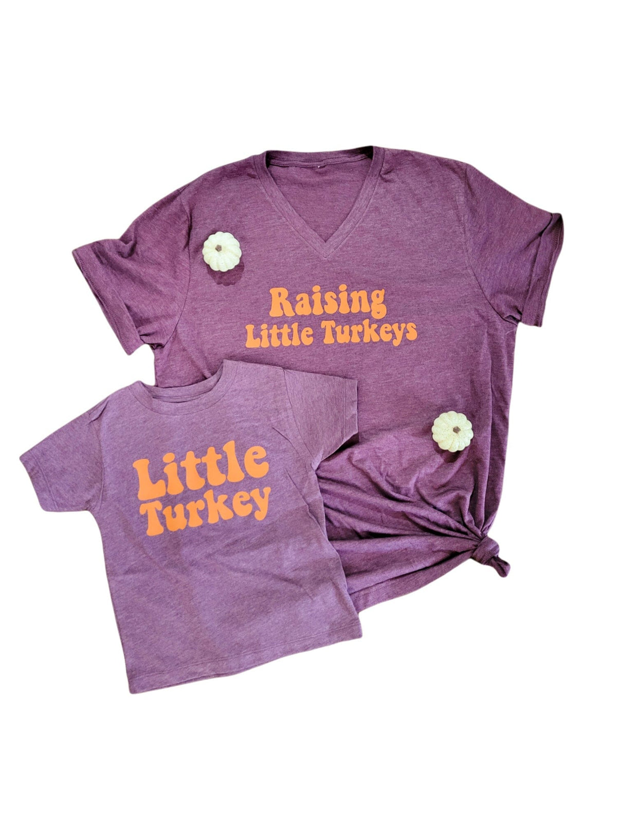 Raising Little Turkeys Adult Maroon Vneck