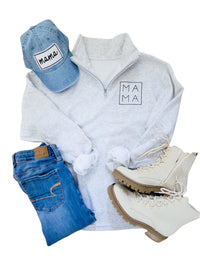 MAMA Collar Quarter Zip