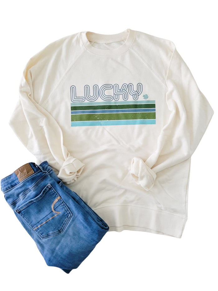 Retro Lucky French Terry Crew