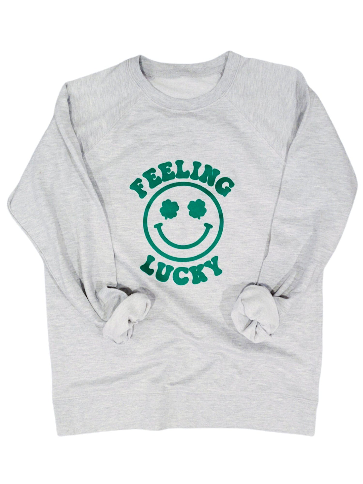Feeling Lucky Smiley Adult Crew