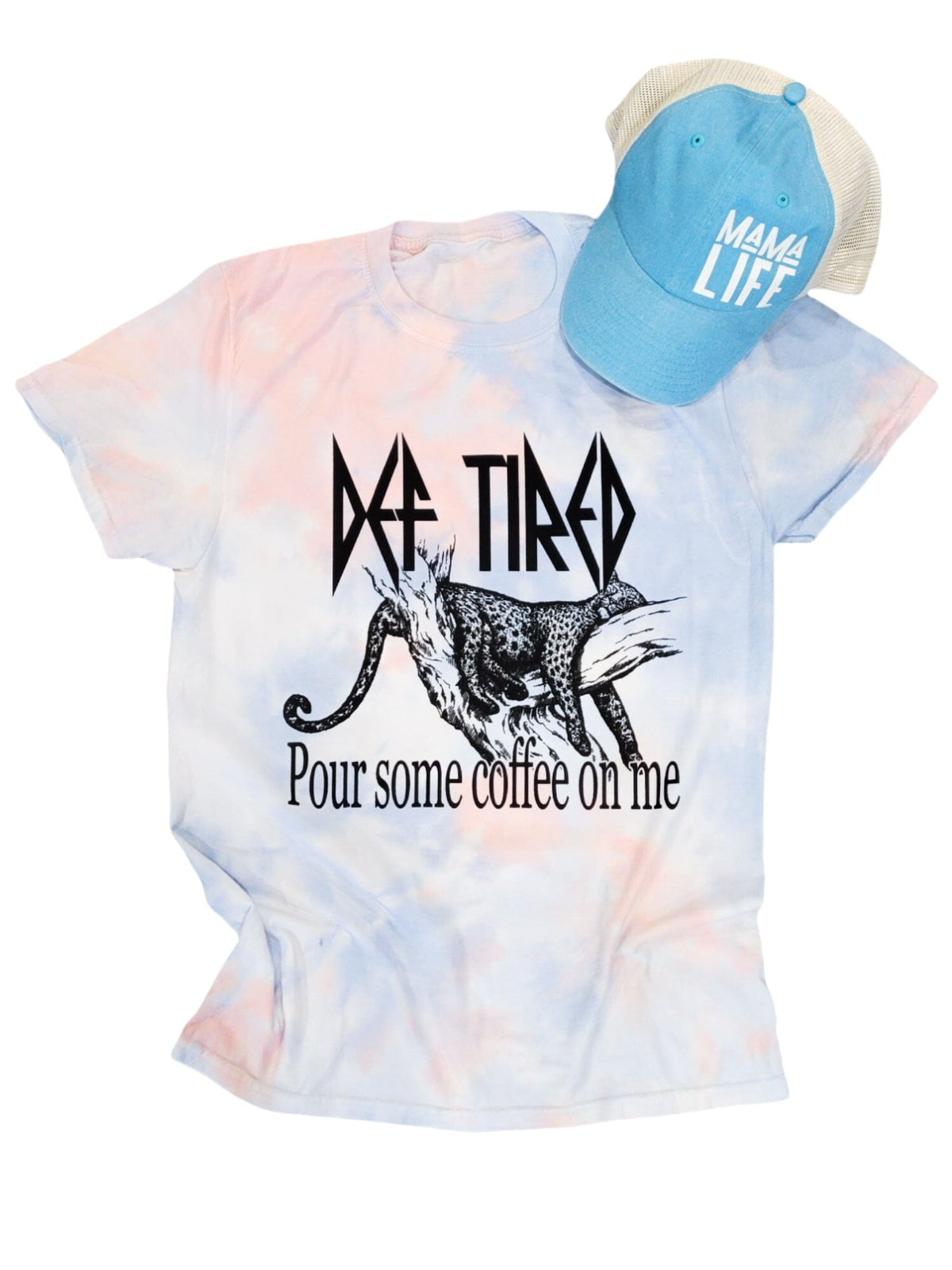 DEF TIRED Tie Dye Top