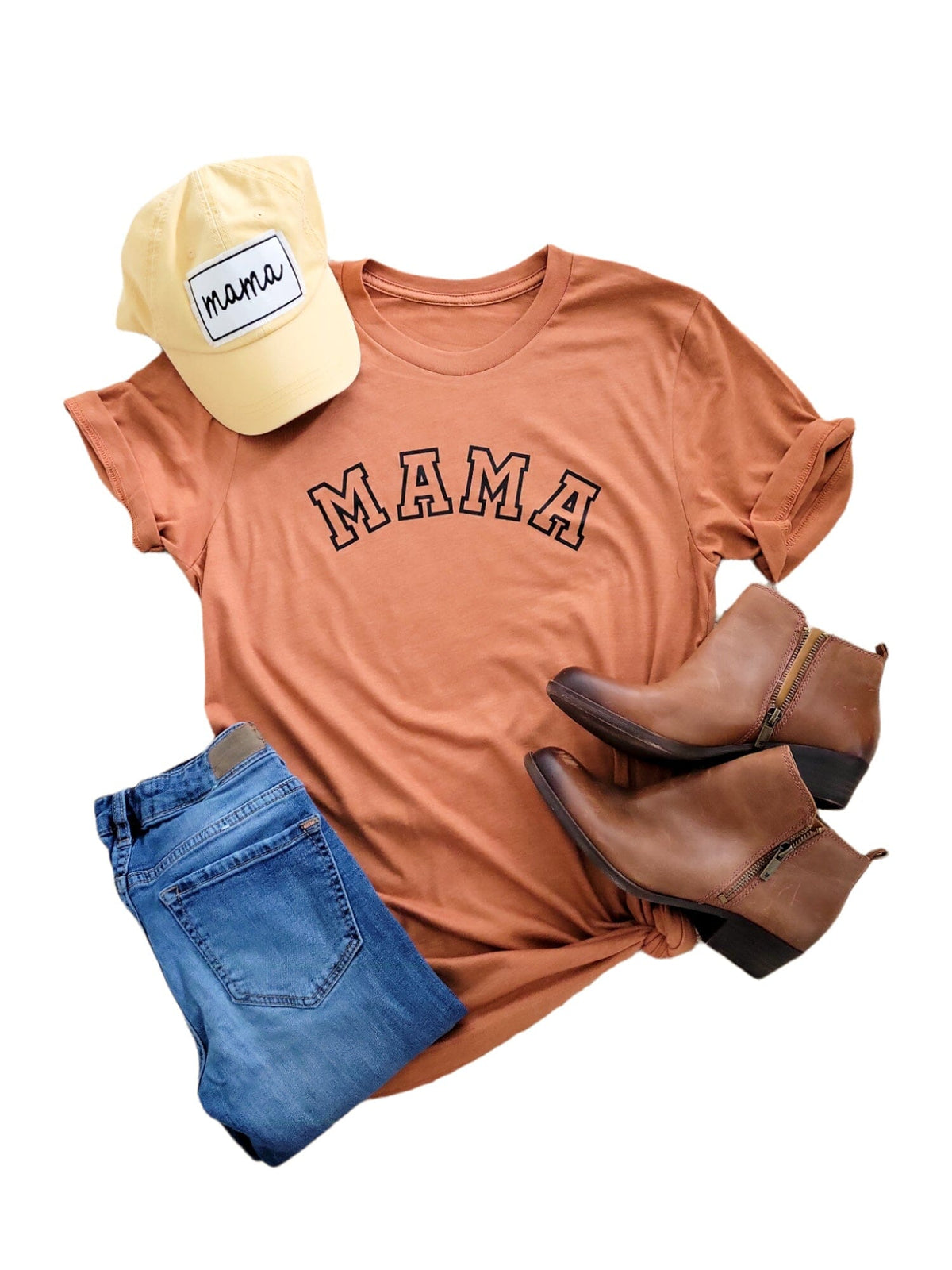Burnt Orange Mama Tee