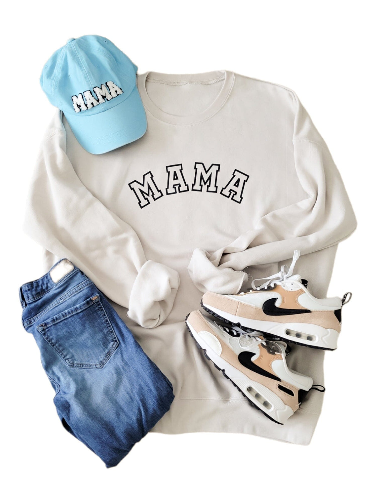 Varsity Mama Heather Dust Pullover