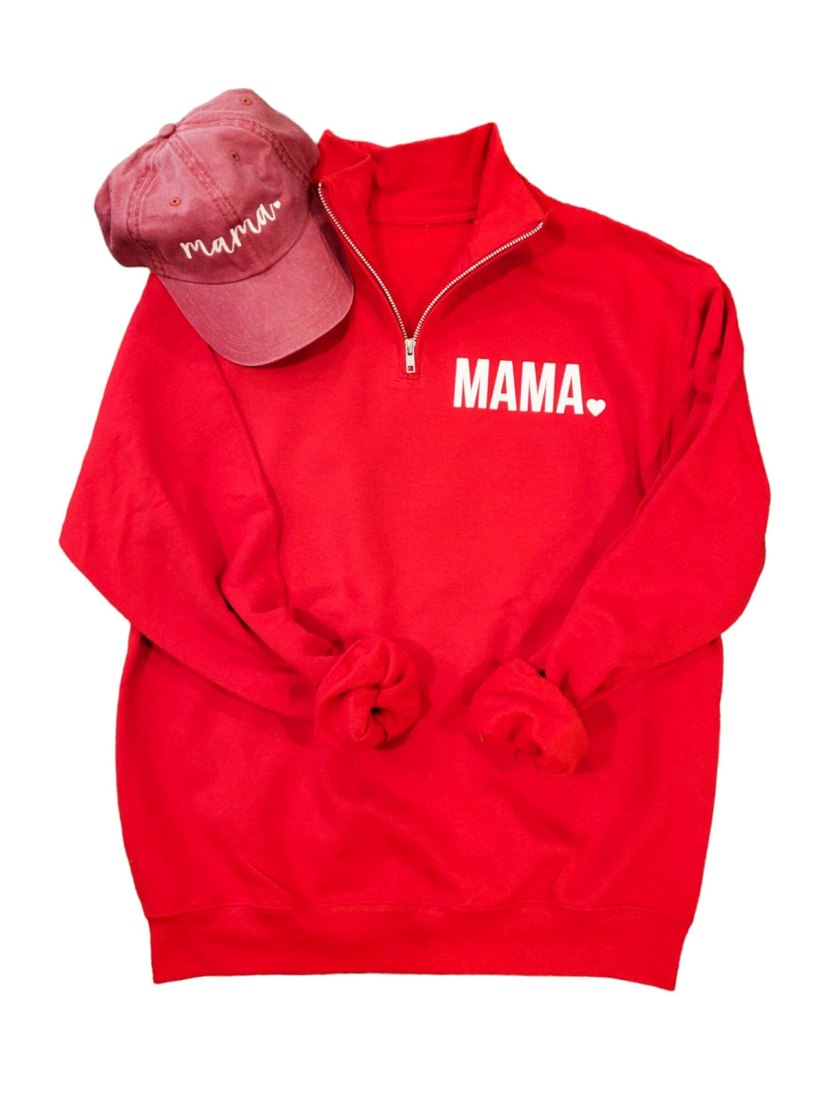 Red Collar Quarter Zip