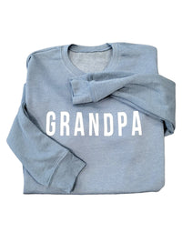 Heather Teal Grandpa Pullover