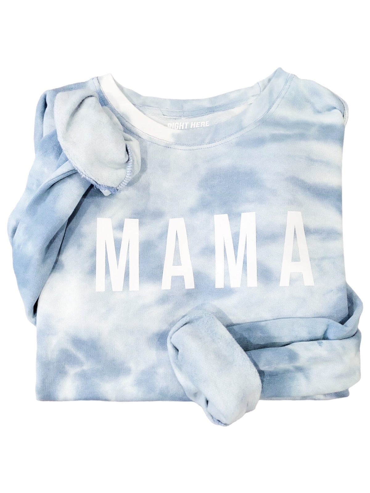 Blue Tie Dye Mama Crew