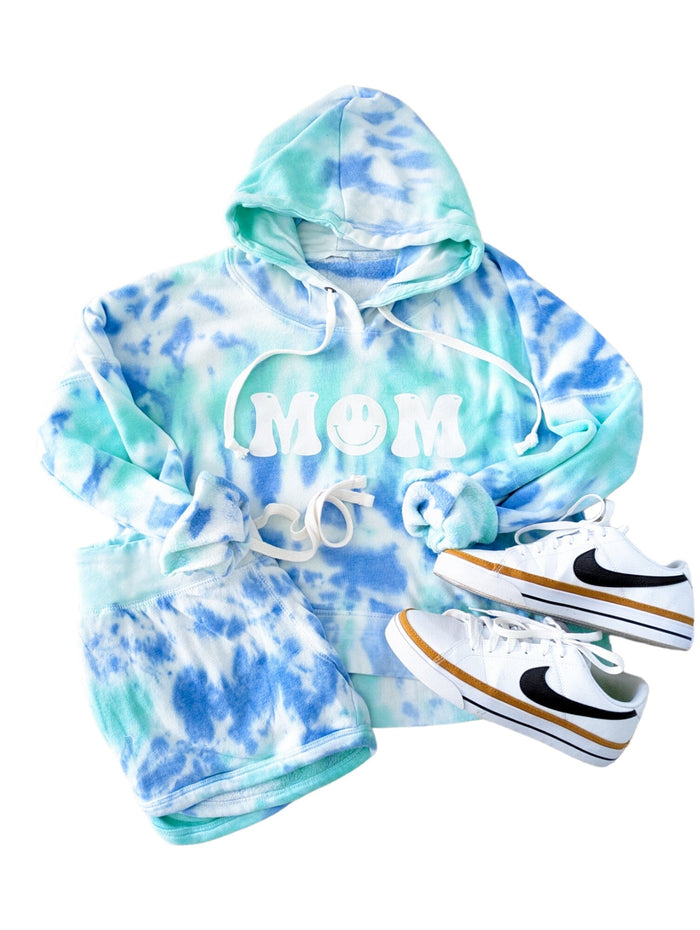 Smile Mom Crop Tie dye Set