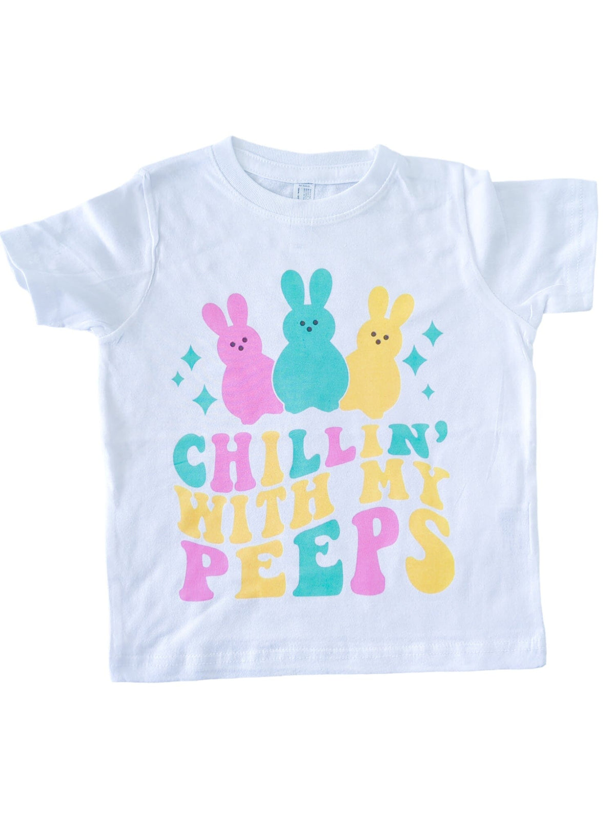 Rainbow Chillin With My Peeps Kids Tee