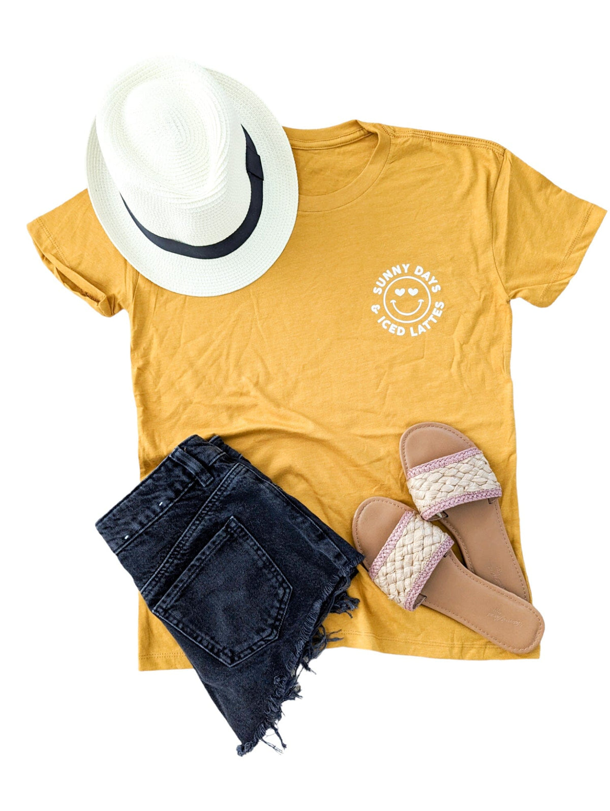 Sunny Days and Iced Lattes tee