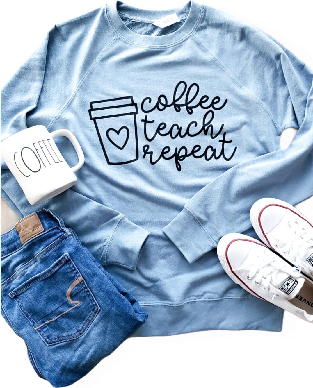 Coffee Teach Repeat Pullover