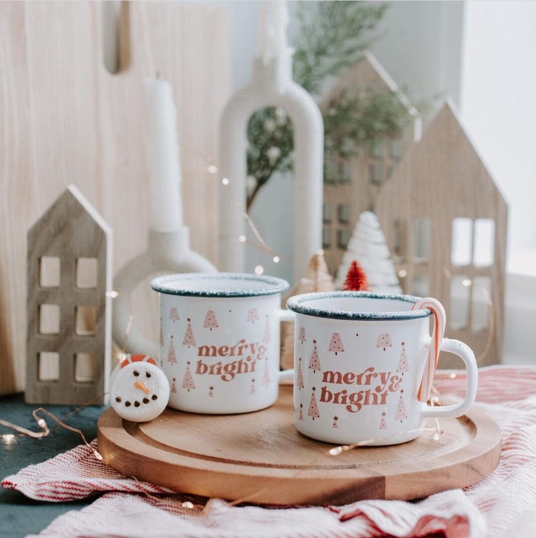 Merry and Bright Metal Mug