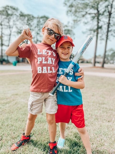 Let's Play Ball Kids Top