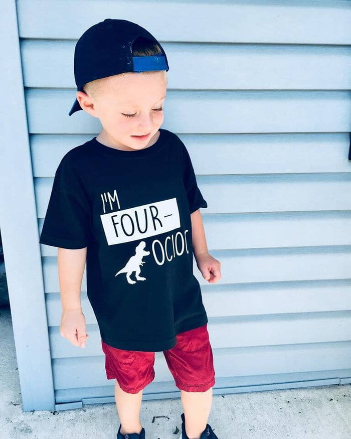 I'm Fourocious shirt - four year old Shirt -