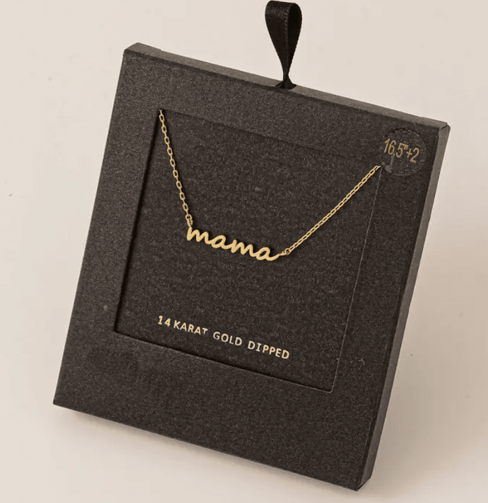 Gold Plated Mama Necklace