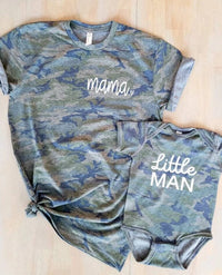 Mama and Kid Camo Matching Tees - 