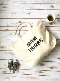 Mom Things Tote • Canvas tote bag -