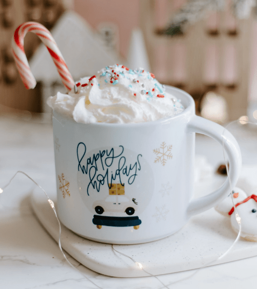 Celebrate the season with cheerful holiday mugs