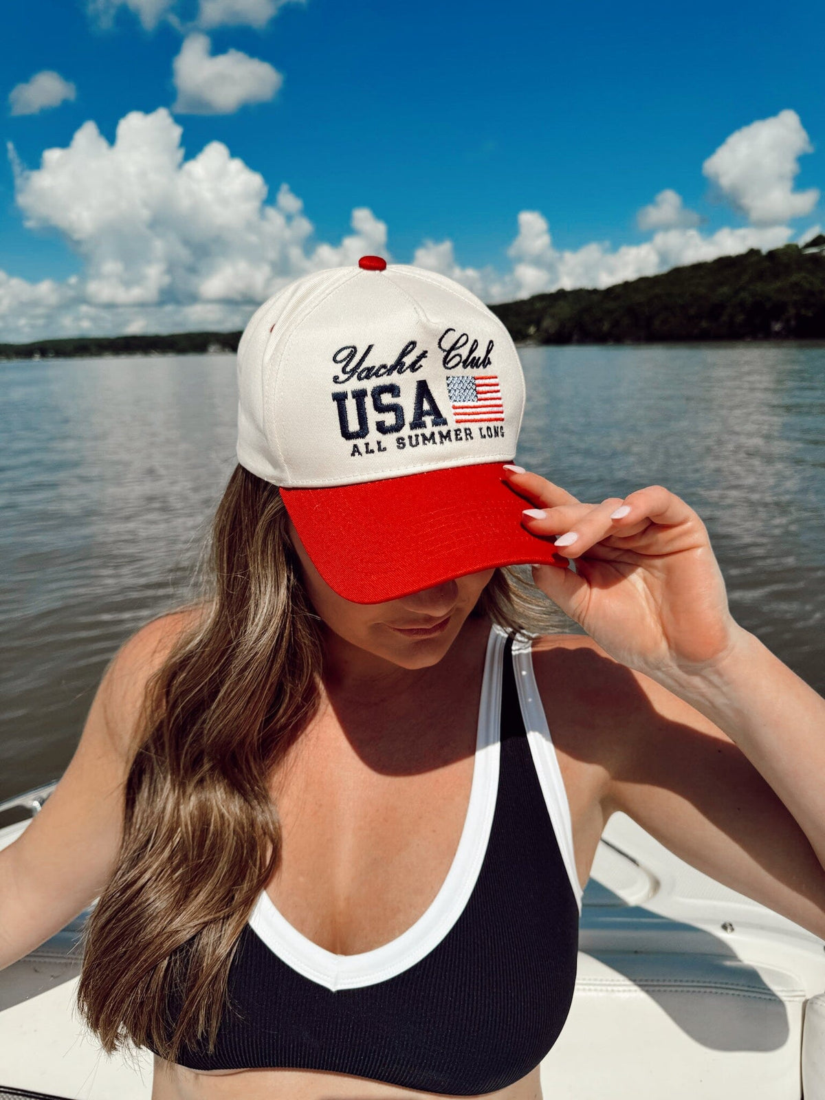 Yacht Club USA Vintage Trucker Hat