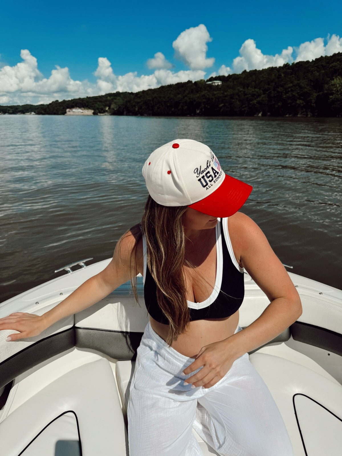 Yacht Club USA Vintage Trucker Hat