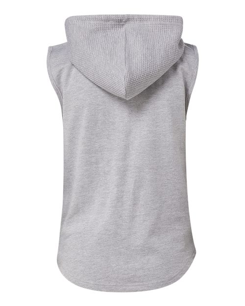 Grey Sleeveless Hoodie and Short Set