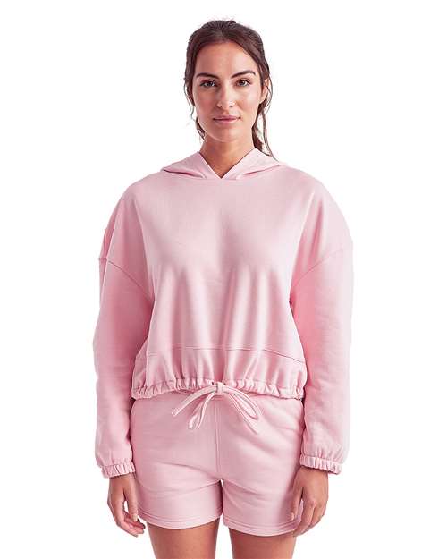 Pink Drawcord Hoodie