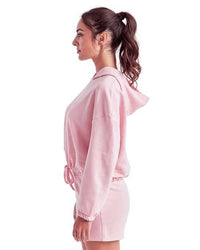 Pink Drawcord Hoodie