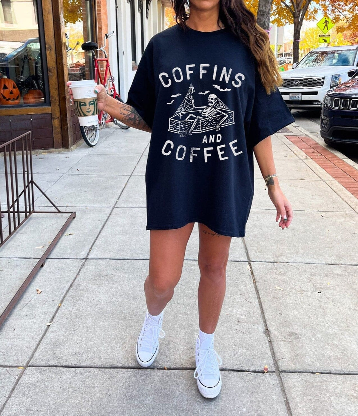 Coffins and Coffee Comfort Tee