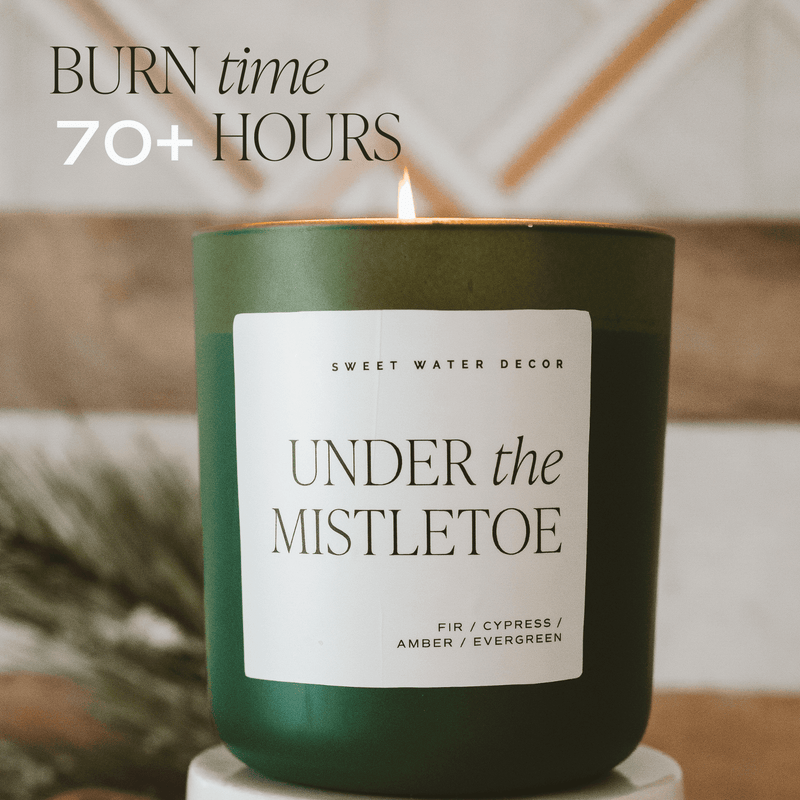 Holiday Cheer Soy Candle - Green Matte Jar - 15 oz