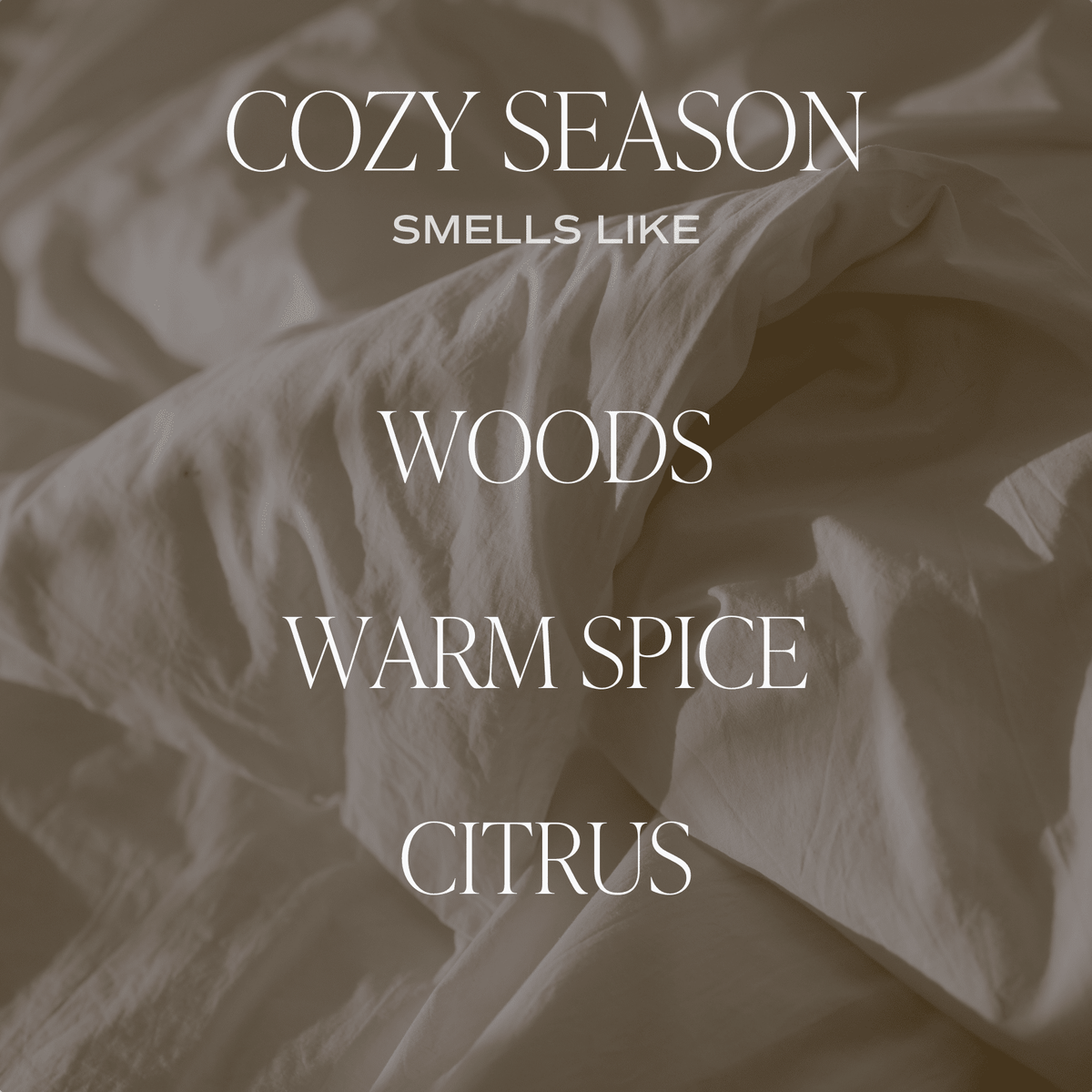 Cozy Season Soy Candle - Clear Jar - 9 oz