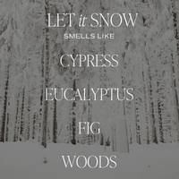 Let It Snow Soy Candle - Tan Matte Jar - 15 oz