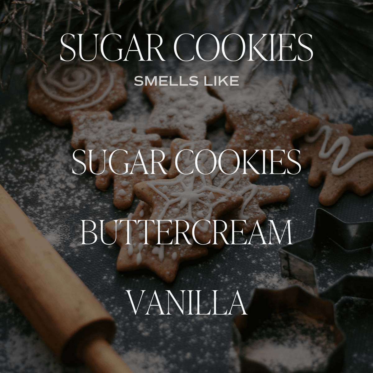 Sugar Cookies Soy Candle - White Jar - 11 oz