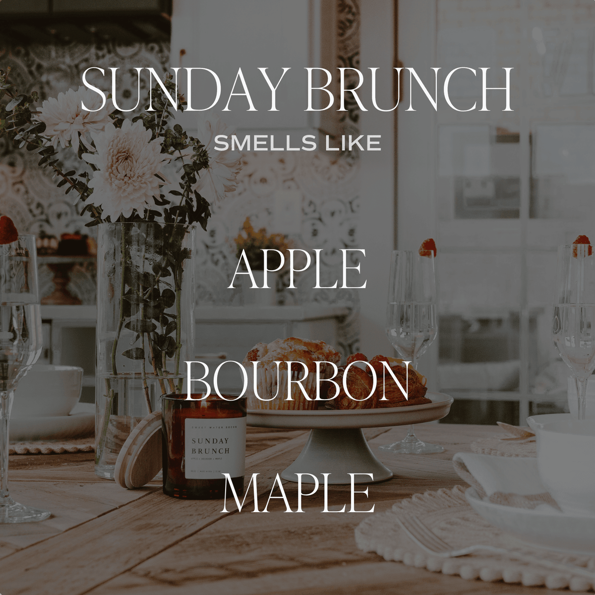 Sunday Brunch Soy Candle - White Jar - 11 oz