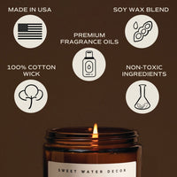 Fresh Coffee Soy Candle - Amber Jar - 9 oz