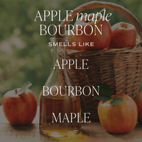 Apple Maple Bourbon Soy Candle - Tan Matte Jar - 15 oz (Sunday Brunch)