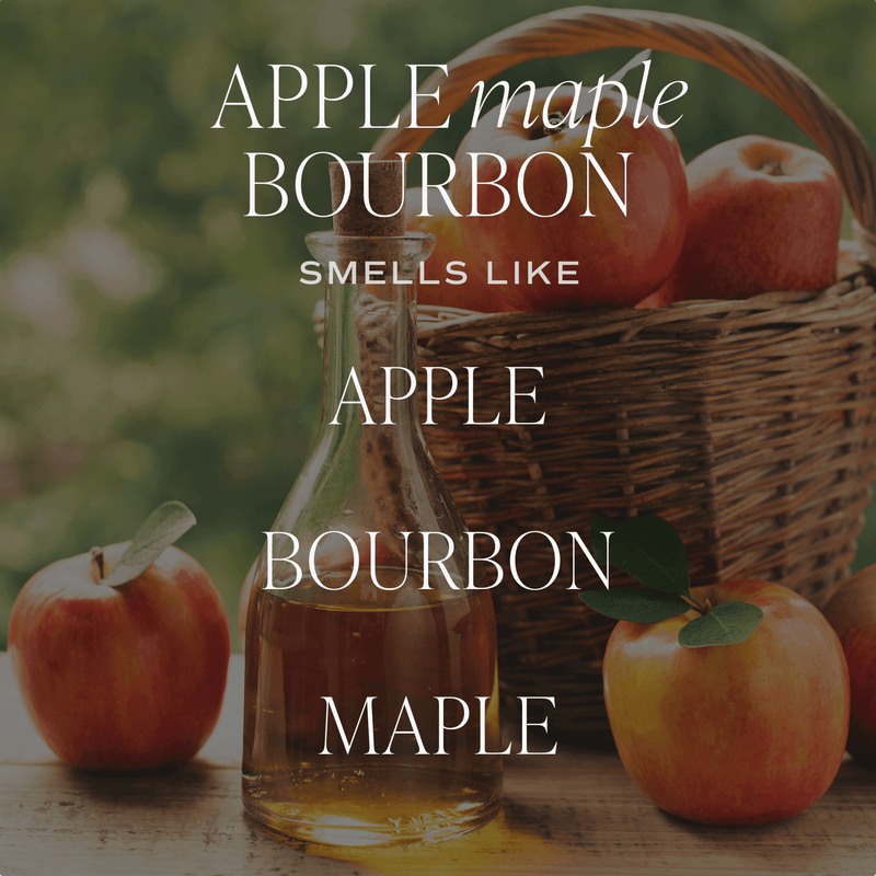 Apple Maple Bourbon Soy Candle - Tan Matte Jar - 15 oz (Sunday Brunch)