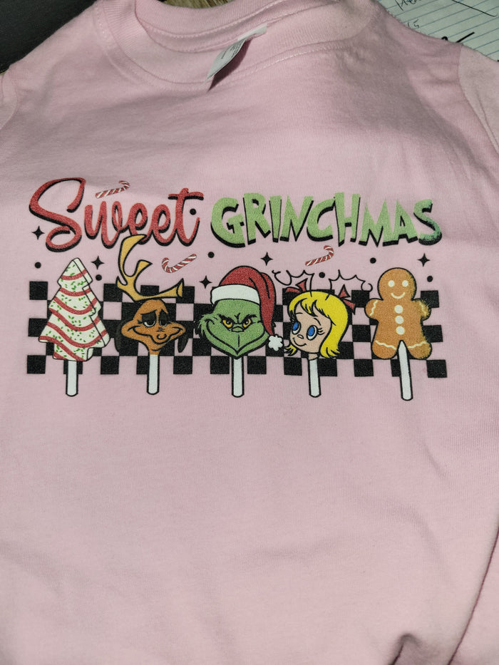 IMPERFECTION Sweet Grinchmas Tees 3T
