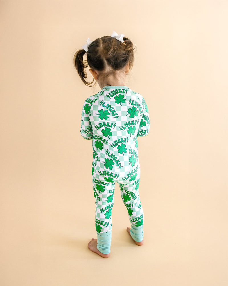 Bamboo Zip Romper | Lucky Shamrock