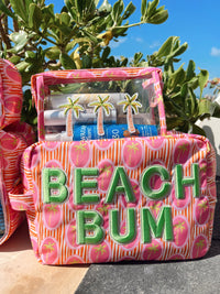 3 Pink Palm Trees - Snap Clear Pouch