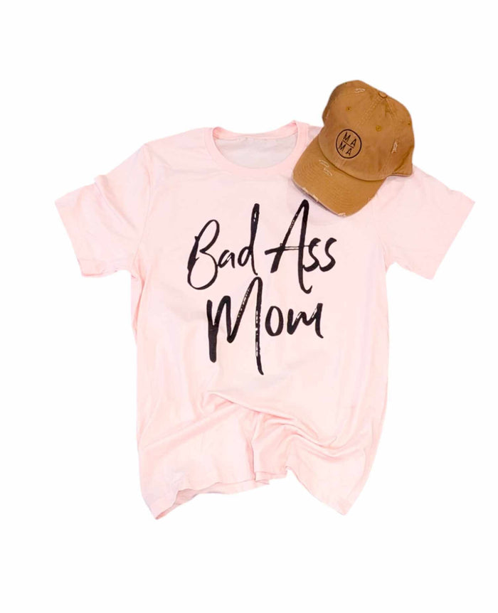 Pink Bad Ass Mom Tee